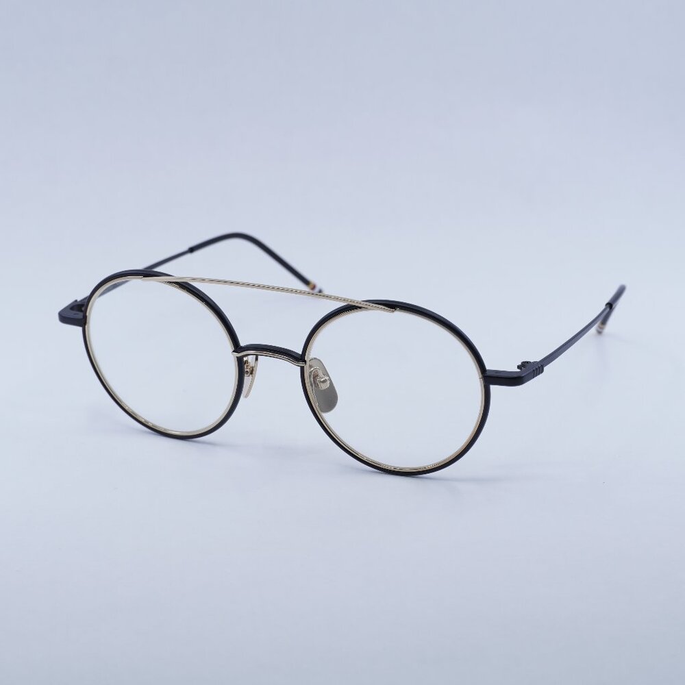 Thom Browne TB108 ABLKGLD50 Eyeglasses - Black/Gold Frame 50mm
